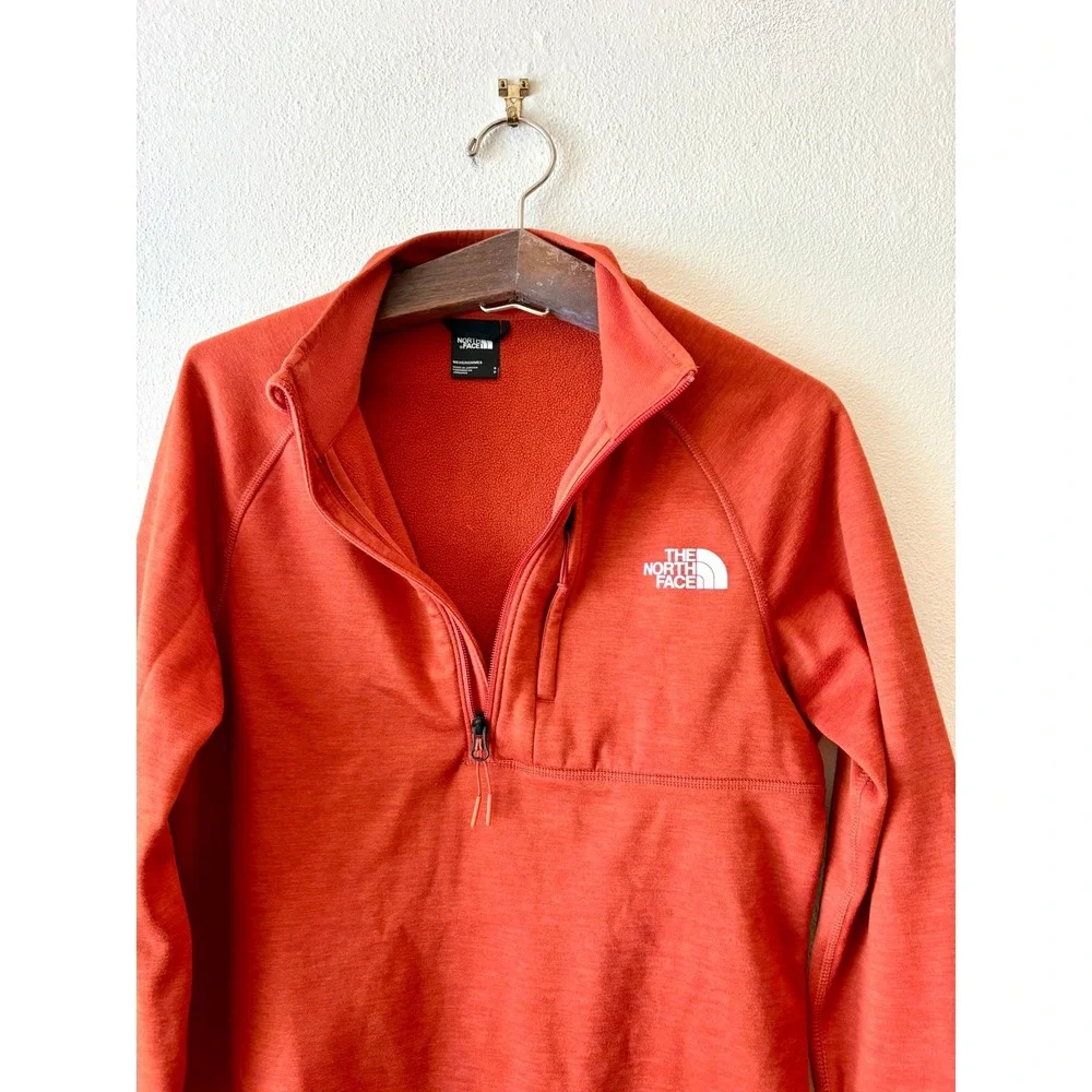 The North Face Mens Canyonlands Half-Zip Fleece Pullover Orange Size S Outfoor